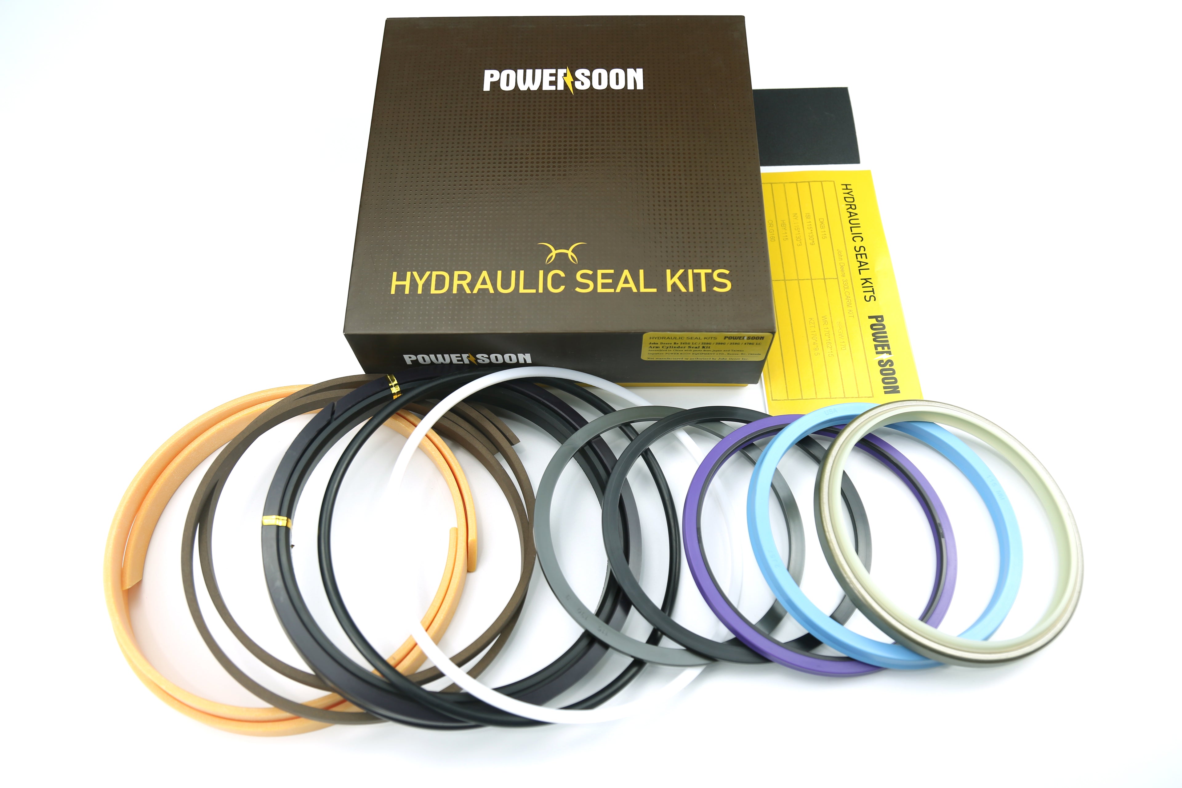 John Deere 245GLC/250G/300G/350G/470GLC ARM Cylinder Seal Kit