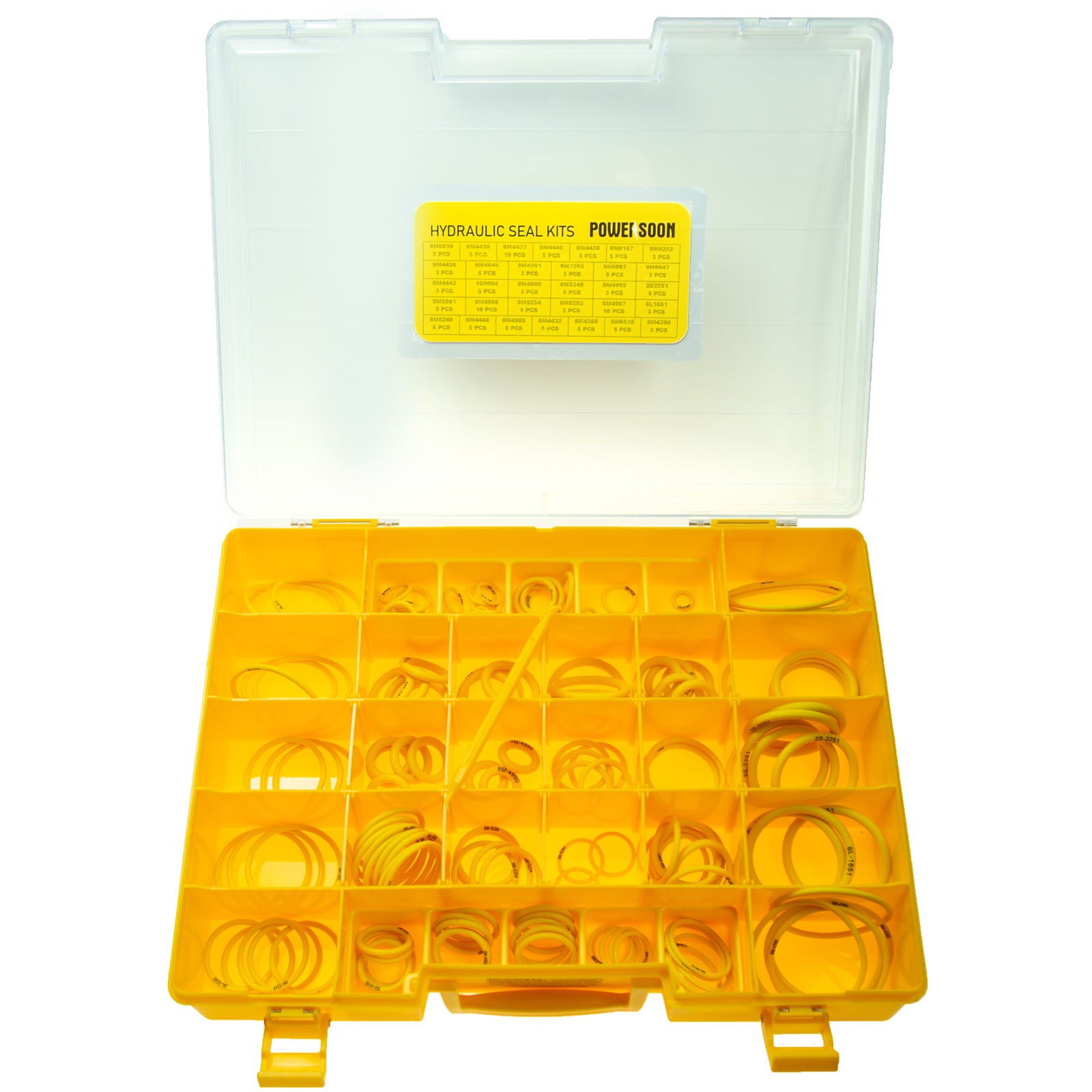 Caterpillar (CAT) 4C-8253 Silicone O-Ring Kit | High-Temp Yellow Seal Box for Excavators