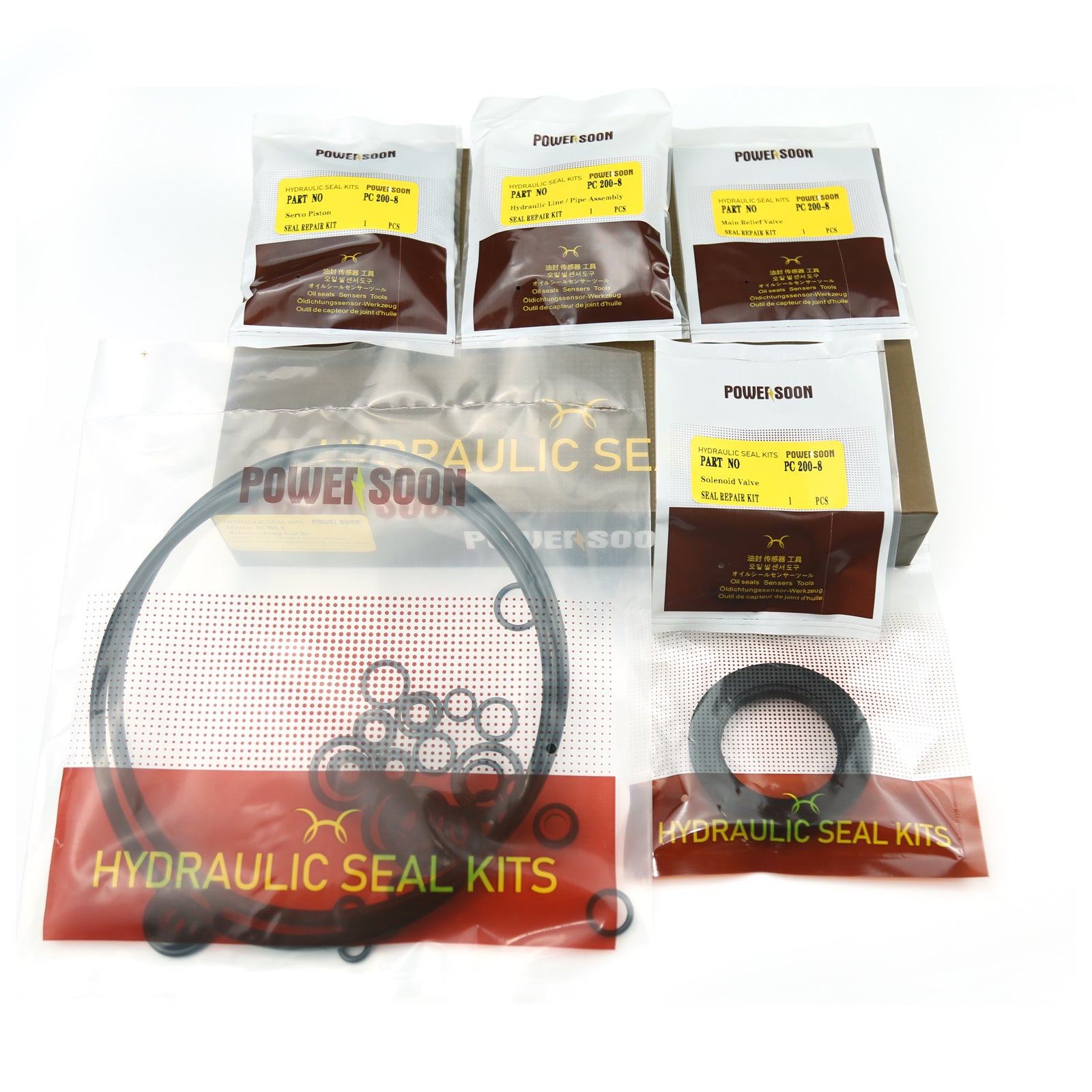 Komatsu PC200-8 Hydraulic Pump Seal Kit