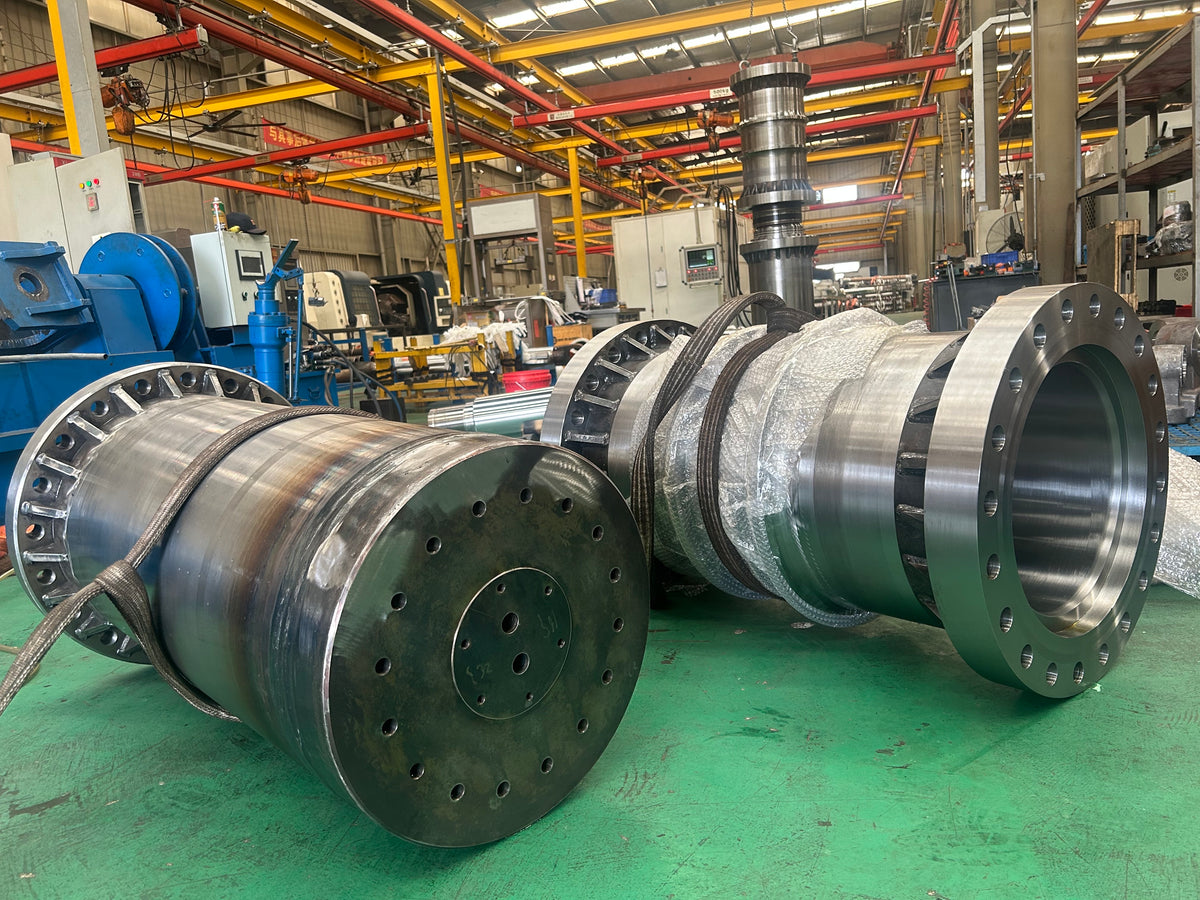 Precision machined hydraulic cylinder barrels for large excavators